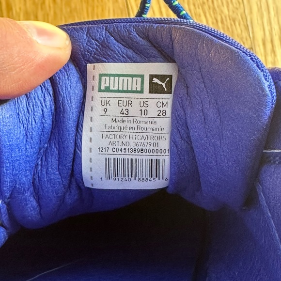 FENTY PUMA BY RIHANNA PLATFORM CLEATED CREEPER SURF IN BLUE GREEN AND CLEAR - Picture 5 of 5